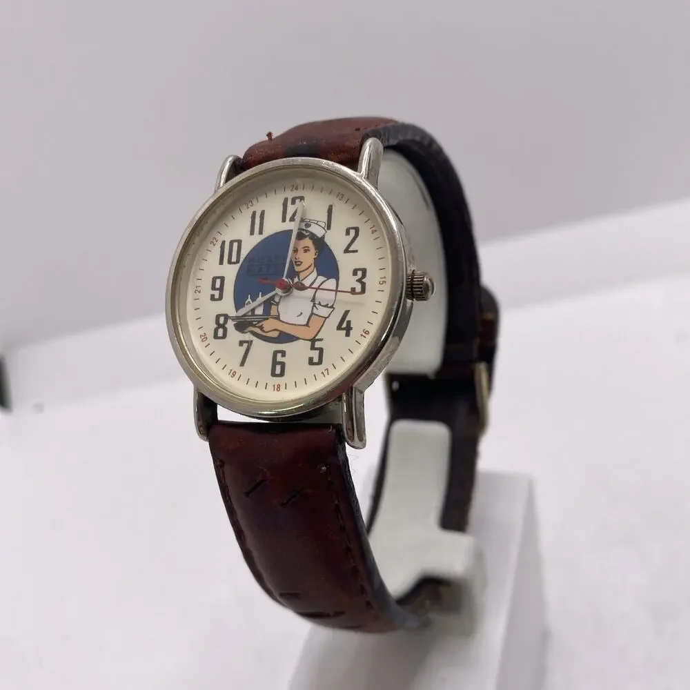 Vintage Nurse Mates Womens Watch Works New Battery